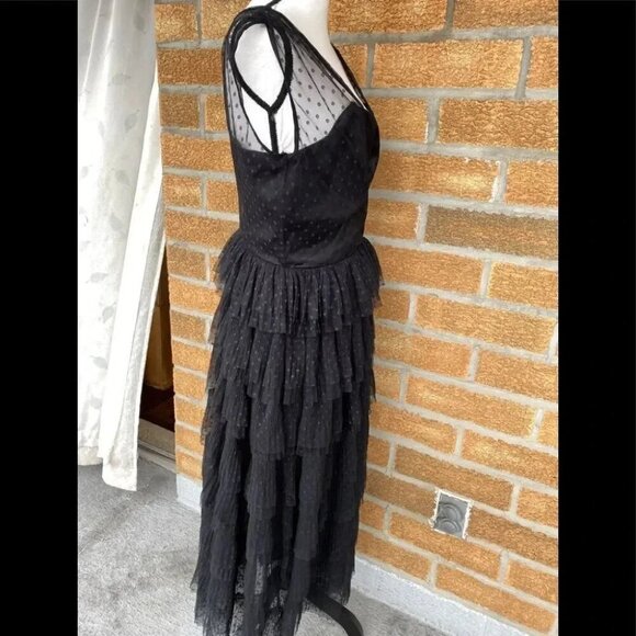 Collectif Courtney Polka Occasion Swing dress 10 - Picture 3 of 13